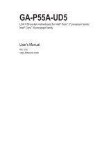 Gigabyte GA-P55A-UD5 User manual