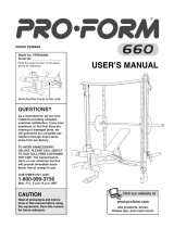 Pro-Form 660 User manual