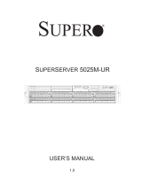 Supermicro SUPERSERVER 5025M-UR User manual