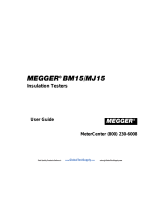 Megger BM15 User manual