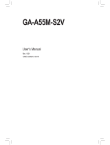 Gigabyte GA-A55M-S2V User manual