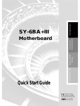 SOYO Motherboard SY-6BA+ IV Quick start guide