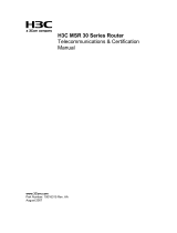 H3C RT-MSR3060 Supplementary Manual