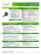 Polycom Polycom VVX 600 Quick Reference Manual