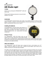 Promaster VL306 User manual