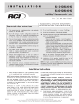 RCI IntelliMag 8330-IQ Installation guide