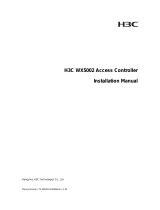 H3C WX5002ACCESSCONTROLLER Installation guide