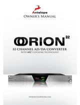 Antelope Orion³² Owner's manual
