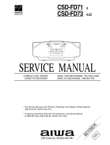 Aiwa CSD-FD73 K User manual