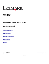 Lexmark MS312 User manual