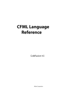 MACROMEDIA COLDFUSION 4.5-CFML LANGUAGE Reference