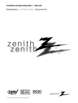 Zenith C32V36 Operating instructions