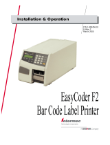 Intermec EasyCoder F2 Installation & Operation Manual