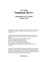 Tyan Tomahawk A+ User manual