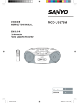 Sanyo MCD-UB575M User manual