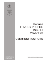 Cannon Fitzroy Inbuilt Power Flue User Instructions