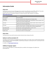 Lexmark MX310 Series Information Manual