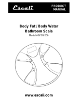 Escali BFBW200 User manual