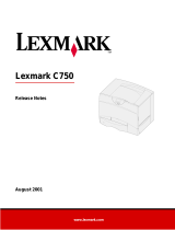 Lexmark C 750 Release Notes
