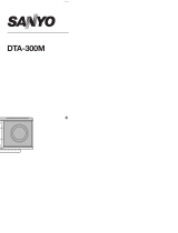 Sanyo DTA-300M User manual