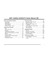 Cadillac 2007 XLR ROADSTER Owner's manual