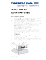 TANDBERG 2U AUTOLOADER Quick start guide