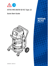Nilfisk-ALTO ATTIX 995-0H/M SD XC Type 22 Quick start guide