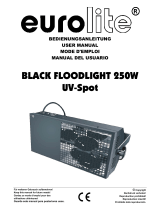 EuroLite BLACK FLOODLIGHT 250W UV-Spot User manual