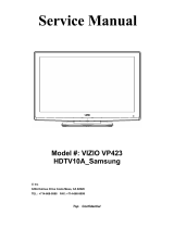 Vizio VXW20L HDTV10A User manual