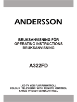 Andersson A322FD Operating Instructions Manual