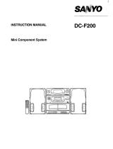 Sanyo DC F200 User manual