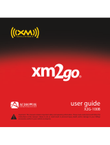 XM Satellite Radio XM2go X2G-100B User manual