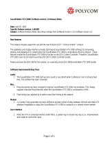 Polycom SoundStation VTX1000 Release Notes