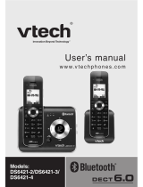 VTech Three Handset Connect to CELL™ Answering System with Caller ID User manual