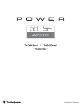 Rockford Fosgate T500X1br Operating instructions