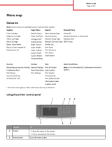 Lexmark CS510 Series Menu Map