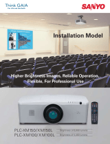 Sanyo PLC-XM150/L - 6000 Lumens Installation guide