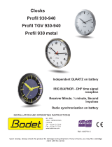 Bodet Profil TGV 940 Installation And Operating Instructions Manual