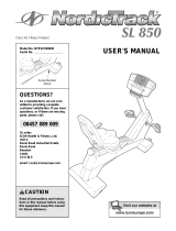 NordicTrack Sl850 Bike User manual