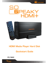 DANE-ELEC SO SPEAKY HDMI PLUS Quick start guide