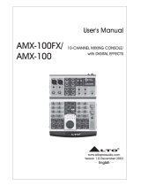 Alto AMX-100FX User manual
