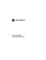 Motorola MOTOROKR E8 - LEGAL AND Safety Manual