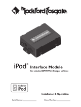 Rockford Fosgate iPod Interface Module Installation & Operation Manual