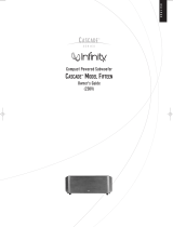 Infinity CASCADE FIFTEEN Owner's manual