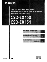 Aiwa CSD-EX150 HR Operating Instructions Manual