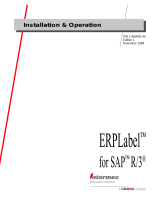 Intermec ERPLabel for SAP R/3 Operating instructions