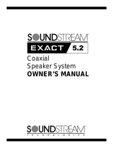 Soundstream Exact 5.2 User manual