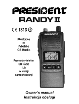 PRESIDENT Randy II M Owner's manual