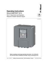 ProMinent DULCOMETER D1C Operating Instructions Manual