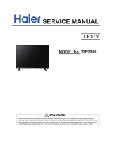 Haier 32E2000 User manual